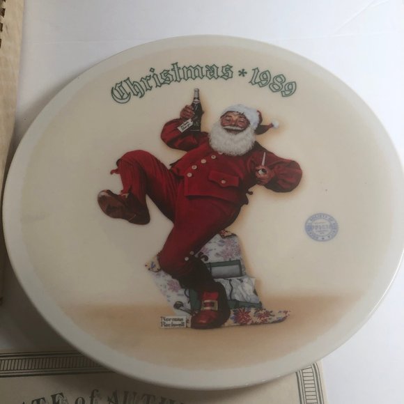 Christmas 1989 Edwin M Knowles JOLLY OLD ST. NICK - Picture 1 of 5